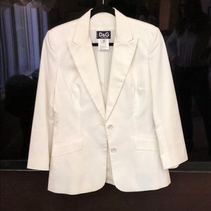 D&G dolce&gabbana vintage white blazer